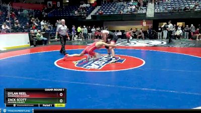 6A-150 lbs Champ. Round 1 - Dylan Reel, Woodward Academy vs Zack Scott, Jackson County