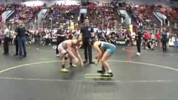 158 lbs Cons. Round 5 - Finnegan Grube, NBWC vs Lyla Hensen, Michigan Revolution