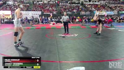 Quarterfinal - Miles Hoerauf, Whitehall vs Chancy Segeberg, Columbus / Absarokee