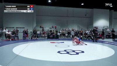 51 kg 5th Place Match - Cohen Reer, Burnett Trained Wrestling vs Cruz Gannon, Sebolt Wrestling Academy