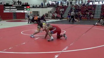 150 lbs Semifinal - Danny Peters, Clinton vs Brody Johnson, Tipton