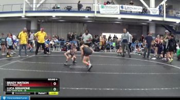 80 lbs Round 4 (8 Team) - Brady Watson, PA Alliance vs Luca Seramone, East Coast Elite