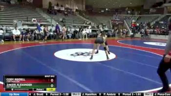 5A 138 lbs Cons. Round 3 - Cody Riddell, Lake Hamilton vs Zakeri Alexander, Hot Springs, AR