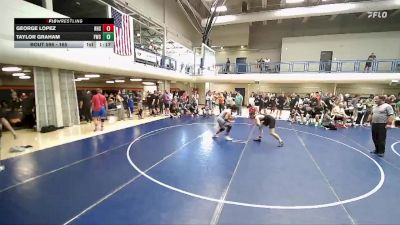 165 lbs Cons. Semi - Taylor Graham, Fremont Wrestling Club vs George Lopez, Riverton High School