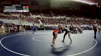132-D2 3rd Place Match - REAGAN GUNTER, Benjamin Franklin High School vs Makayla Rock, Monument Valley High School