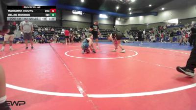 112-126 lbs Final - Maryanna Truong, Apache Youth Wrestling vs Lillian Jennings, Gladiator Wrestling Club