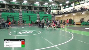 102 lbs Consolation - Nathan Mckee, Heritage Outlaw WC vs Hayden Brady, Beast Mode Wrestling Club IN