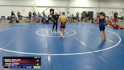 136 lbs 2nd Wrestleback (16 Team) - Brody Wieland, Minnesota Red vs Tynan Justice, Oklahoma Red