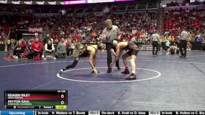 1A-126 lbs Cons. Round 2 - Peyton Gaul, Edgewood-Colesburg vs Keagen Riley, Sioux Central
