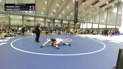 Junior Boys GR - 190 lbs Cons. Round 5 - Brandon Cook, OR vs Ezekiel Tackett, CA