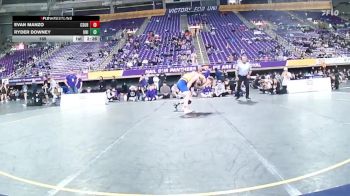 165 lbs Round 2 (6 Team) - Evan Manzo, CSU Bakersfield vs Ryder Downey, Northern Iowa