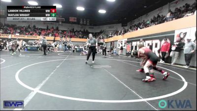 90 lbs Final - Landon Villines, Weatherford Youth Wrestling vs Waylon Wright, Weatherford Youth Wrestling