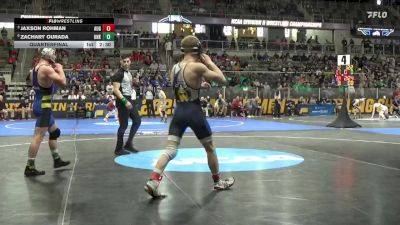 125 lbs Quarterfinal - Jaxson Rohman, Augustana (SD) vs Zachary Ourada, Neb.-Kearney