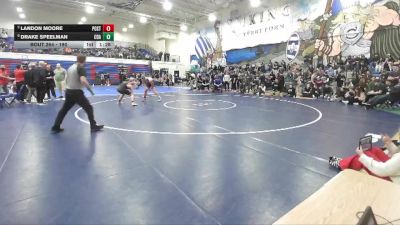 190 lbs Quarterfinal - Landon Moore, Post Falls vs Drake Speelman, Coeur D Alene