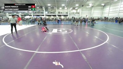 60 lbs Final - Maeve Fernald, Smitty's Wrestling Barn vs Matthew Danby, Team Tugman