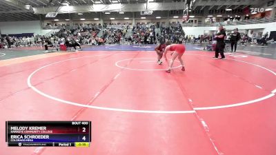 124 lbs Cons. Round 2 - Emarie Bolosan, William Jewell College vs Audrey Scherer, GVWC