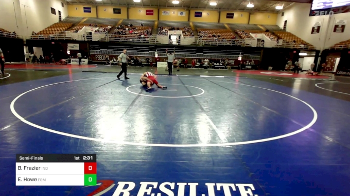 125 lbs Semifinal - Blaine Frazier, Indiana vs Eric Howe, Franklin ...