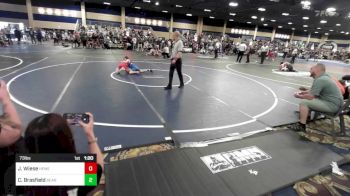 73 lbs Semifinal - Jaycob Wiese, Hemet Youth WC vs Collin Brasfield, Bear WC