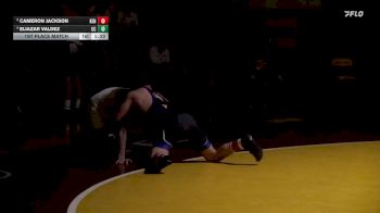 120 lbs 1st Place Match - Eliazar Valdez, Central Catholic vs Cameron Jackson, Kennedy