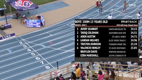 Youth Boys' 200m, Finals 6 - Age 13