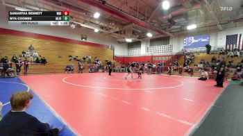 165 lbs 3rd Place - Samantha Bennett, Windham vs Mya Coombs, Milford