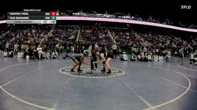 132 lbs Cons. Round 1 - Destiny Fidel, East Rutherford  vs Gya Edwards, Panther Creek