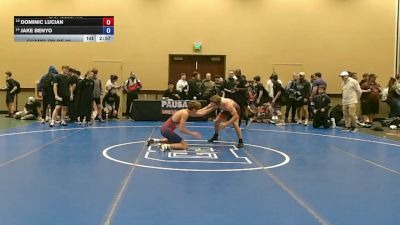 126 lbs Champ. Rd Of 32 - Dominic Lucian vs Jake Benyo