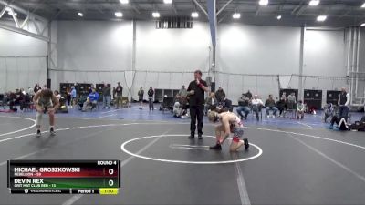 140 lbs Round 4 (6 Team) - Michael Groszkowski, Rebellion vs Devin Rex, Grit Mat Club Red