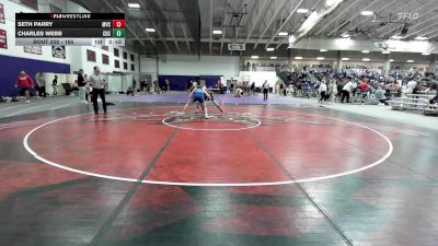 165 lbs Cons. Round 2 - Seth Parry, Missouri Valley vs Charles Webb, Central Baptist (Ark)