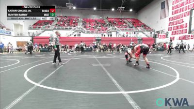 Consolation - Aaron Chavez JR., Del City Little League Wrestling vs Hunter Ramey, Mustang Bronco Wrestling Club
