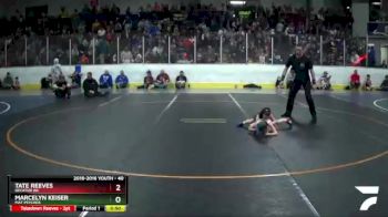 40 lbs Champ. Round 2 - Marcelyn Keiser, Mat Psychos vs Tate Reeves, Decatur WC