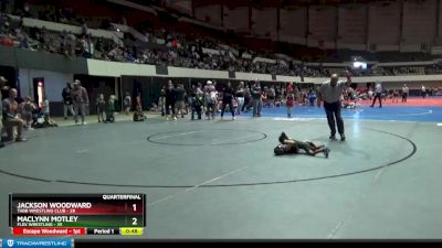 40 lbs Quarterfinal - Jackson Woodward, Tabb Wrestling Club vs Maclynn Motley, Flex Wrestling