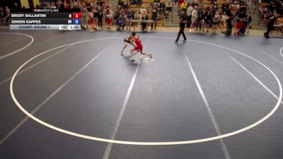 63 lbs Champ. Round 1 - Brody Ballantini, IA vs Jensen Kappes, ND