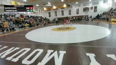 190 lbs Quarterfinal - Haeden Blair, Thermopolis vs Easton Albins, Kemmerer