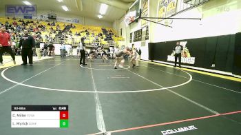 112-B lbs Quarterfinal - Caleb Miller, Fort Gibson Youth Wrestling vs Landon Myrick, Coweta JH