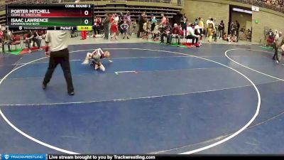 45 lbs Cons. Round 2 - Isaac Lawrence, Cimarron Bad Boys vs Porter Mitchell, Cedar Jr. Wrestling