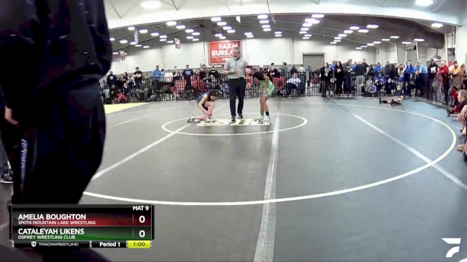 71-75 lbs Semifinal - Cataleyah Likens, Osprey Wrestling Club vs Amelia ...