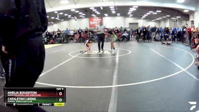 71-75 lbs Semifinal - Cataleyah Likens, Osprey Wrestling Club vs Amelia Boughton, Smith Mountain Lake Wrestling