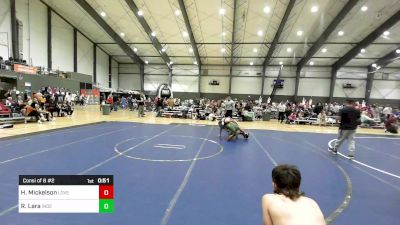 132 lbs Consi Of 8 #2 - Hudsen Mickelson, Lovell vs Ricardo Lara, Independent