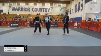 LEAH THACKWELL vs GRACE SARABIA 2026 Super Cup - Thousand Oaks