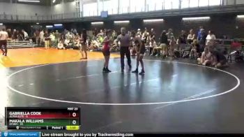 110 lbs Round 5 (6 Team) - Gabriella Cook, Alpha Elite vs Makala Williams, Storm