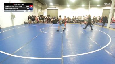 110 lbs Constantinos Paxos, Ohio Gray vs Rooney Olmedo, Michigan Blue