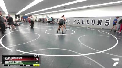 285 lbs Cons. Round 3 - Angel Rodriguez, Corona 100 vs Geovanni Roman, Canyon Springs High School