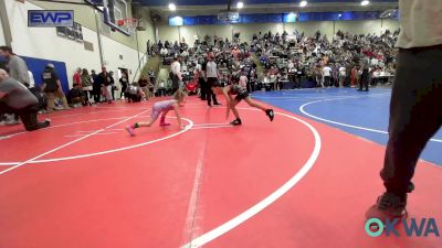 46 lbs Final - Kingston Warrior, Wagoner Takedown Club vs Reagan Garland, Berryhill Wrestling Club