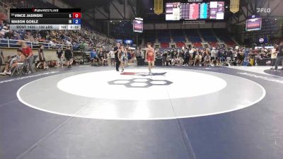 132 lbs Champ. Rd Of 32 - Vince Jasinski, IL vs Mason Goelz, IN