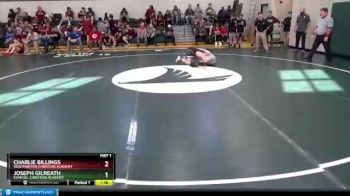 113 lbs Round 2 - Charlie Billings, Westminster Christian Academy vs Joseph Gilreath, Evangel Christian Academy