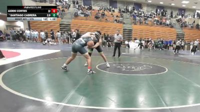 175 lbs Champ. Round 3 - Aiden Cortes, Bonita Vista vs Santiago Cabrera, Slam Academy