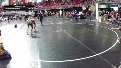 76-83 lbs Round 4 - Stefina Bina Christensen, IronHawk Wrestling Academy vs Sandra Harder, Fremont Wrestling Club