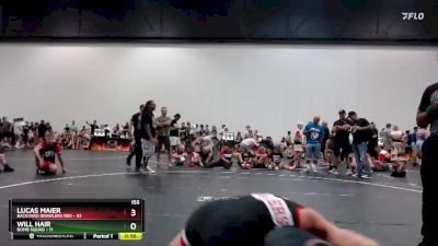 155 lbs Round 6 (10 Team) - Will Hair, Bomb Squad vs Lucas Maier, Backyard Brawlers Red