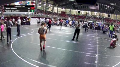100 lbs Quarterfinal - Beau Brandt, HWA vs Lucas Saladino, Beatrice Wrestling Club